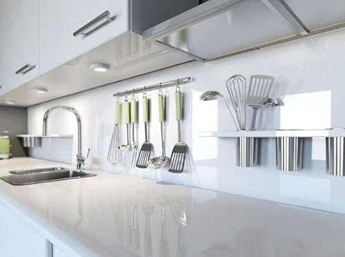 White Plastic Acrylic Kitchen Bathroom Splashback Like Glass (4mm, A3-297mm x 420mm)