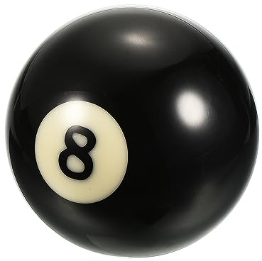 M METERXITY Snooker Cue Ball - Large Training Pool Ball, #8 Ball Billiard Replacement Ball, Apply to Billiard Room/Game Room (2-1/4 Inch 57.2mm, Black)