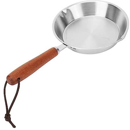 Tomotato Padella in acciaio inox, Antiaderente per uova Riscaldamento uniforme 16cm Acciaio inossidabile Pentole classiche for Cucina domestica e ristoranti