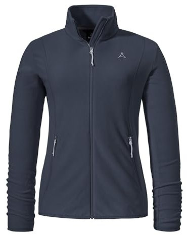 Schöffel Damen Fleece Jk Style Ash WMS, leichte Fleecejacke aus wärmendem Tecnopile, schnelltrocknende Outdoorjacke mit 2-Wege-Stretch