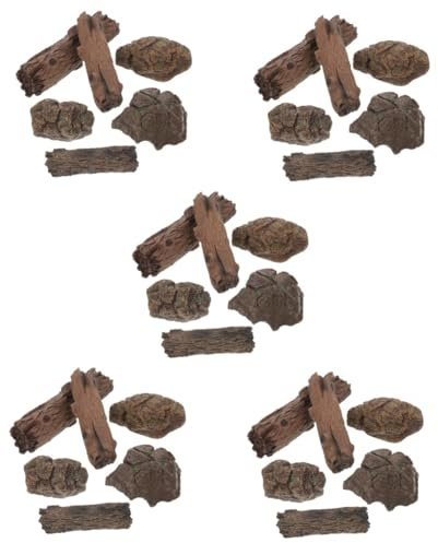 Ciieeo 30 STK Simulierte Mini-Felsen Figuren gartenskulptur Landschaftsverzierungen Feengarten-Ornament Modelle Weihnachtsdekorationen Bonsai-Dekor Mini-Stein Glas Statue
