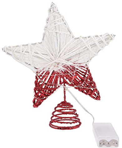 LABRIMP Weihnachtsbaumspitze Stern Mit Lichtern Gradientenfarbe Dekorative Baumspitze Für Festliche Anlässe Strahlendem Finish