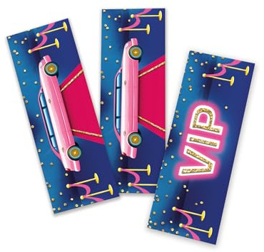 12 Lesezeichen Mitgebsel Kindergeburtstag Mädchen VIP Disco-Party Gastgeschenke für Mädchengeburtstag