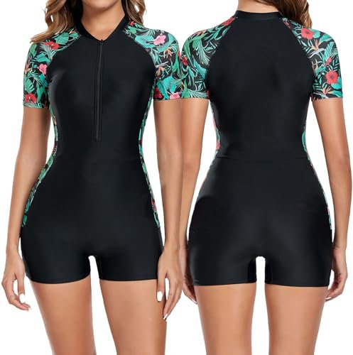 Tankini Damen, Badeanzüge Für Damen Sexy Push Up Strandmode Swimsuit Einteilige Bauchweg Schwimmanzug Bademode Große Größe Sport Badeanzug One Piece High Waist Shaping Beachwear Bikini