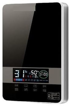 Chauffe-Eau Électrique, Chauffe-eau Électrique Instantané Domestique, Machine De Douche Intelligente For Hôtel, Salon De Coiffure, Chauffe-eau Rapide, Télécommande, Écran Tactile LED,Énergétique(Zwar