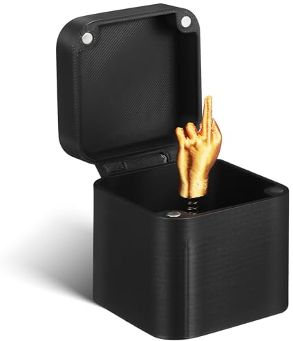 VICASKY Finger Box Überraschungs-mittelfinger Für Erwachsene Lustige Schreibtischdekoration Für Partys Geburtstage Und Büro Kreatives Scherzgeschenk