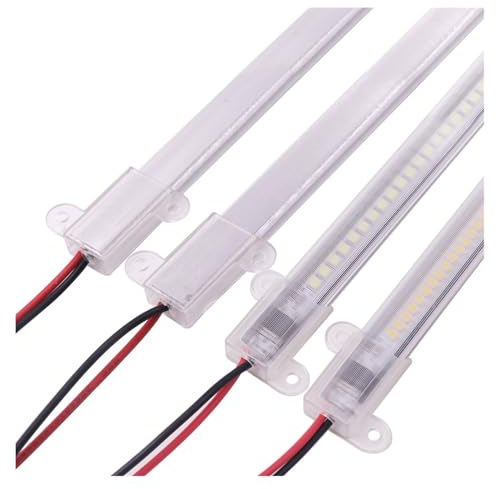wenwendianzi Luci di Barra a LED 220V 2835 High Bright 72LEDs/m 30/40/50cm Tubo di Alluminio LED Striscia Rigida for Illuminazione sotto l'armadio della Cucina(2PCS 30CM,Warm White 3000K)