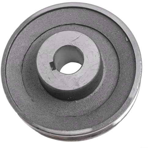 Robuste Aluminium-Riemenscheibe für Motor und Luftkompressor, Verwendung eines Dreiecksriemens, kompatibel (97 x 19)