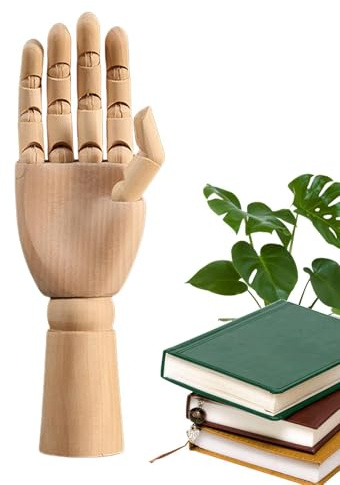Handgefertigte Modellfiguren Mannequin aus Holz - Puppenmodell des Kunstschildes aus Holz - Holzschild Puppenmodell zur mühelosen Anzeige C