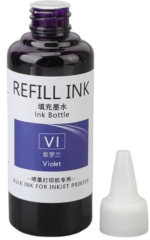 Encre de Tampon d'œuf, Applicateur de Pointe d'Encre de Recharge de Tampon de 100 Ml pour l'école (PURPLE)