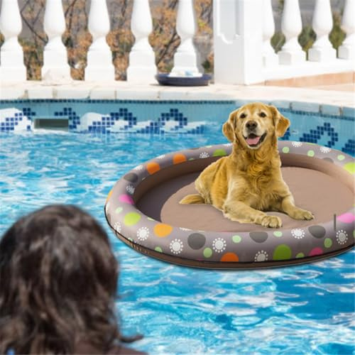 Piscina Inflable para Mascotas - Colchoneta Flotante para Perros, Cama Flotante, Juguete de Agua Duradero, Flotador de | Piscina de Verano diversión para Cachorros Perros Patio Trasero