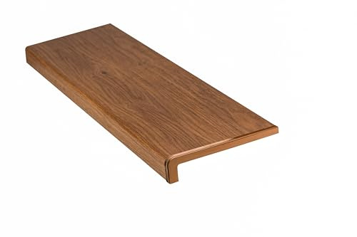 Dekofasada Fensterbank für Innen, Fensterbrett aus PVC mit Abschlusskappen, Pflegeleichte Innenfensterbank aus Kunststoff, für Fenster aus PVC, Holz & Aluminium, 25 x 120 cm, Winchester
