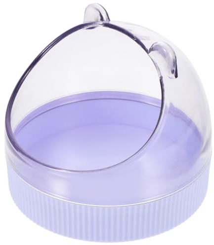 NOLITOY Tazón Transparente para Hámster y Rata Cuenco Compacto de Acrílico para Alimentación Suministros para Roedores Pequeños Diseño Colgante y Duradero para Mascotas Pequeñas
