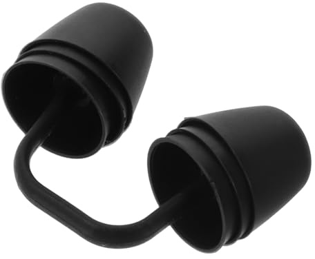 LOORGVEL Clip Nasale in Silicone Nero per Nuoto Agonistico Morsetto Nasale Antiscivolo Riutilizzabile 12-14 MM Protezione Naso per Nuotatori Adulti in Piscina e Snorkeling