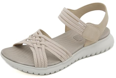 Meik Mangni Sandales Sport Femme Mode 35-42 EU | Sandale de Randonnée,été,Bout Ouvert,Confortables,Chaussures de Plage