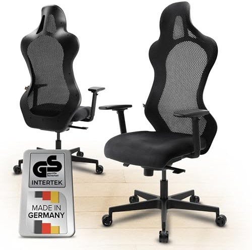 SITURIO Gamingstuhl ergonomisch [patentiertes 3D-Sitzgelenk] Gaming Stuhl 100% individuell einstellbar | Gaming Sessel | Gamer Stuhl Computerstuhl Gaming Chair | PC Stuhl Drehstuhl 150kg Desk Chair