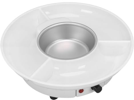 Generic Kit de Fondue de Chocolate Eléctrica Derrite Crema de Manera Eficiente para Fiestas y Eventos con Accesorios para Citas Nocturnas o Cumpleaños Material Plástico (Enchufe de la UE 220V)