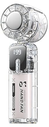 Handheld Fan, Rechargeable Small Cooling Gadget, Adjustable Travel Hand Fan Lightweight Portable Personal Fans For Indoor Outdoor Travel Camping Beach Hiking Picnic Running Concert Home Gym Office Use