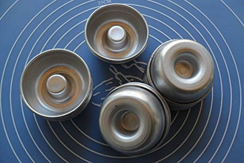 Lapetitecaverne CDGH-MGOH-027 - N°2 : Set 8 Moules en Aluminium 3Adjib/Mini Savarin/Mini Baba/Cake Sablé