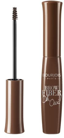 Bourjois Mascara Sopracciglia Brow Fiber Oh Oui, Gel per Sopracciglia con Fibre, Formula a Lunga Durata, 02 Castano