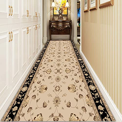 LHYZF Tapis de chemins de Tapis Traditionnels pour Les escaliers de Couloir de Couloir, Tapis de Sol lavables - 1m/1.5m/2m/2.5m/3m/3.5m/4m/4.5m/5m/5.5m/6m (Size : 70x400cm)