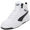 PUMA Unisex Rebound V6 Sneaker, White Black, 40 EU