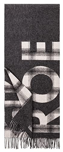 Roeckl Unisex Logo Check 35x170 Schal, Black, Einheitsgröße