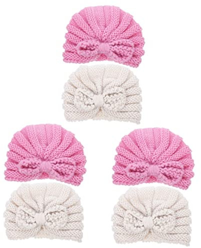 TOYANDONA 6stücke Gestrickte Turbanmütze Für Kleinkinder Warme Babykappen Und Zartem Für Winteraktivitäten Und Familienfotos