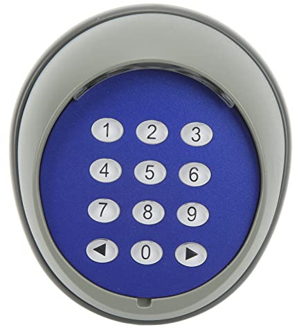 Fockety Wireless Keypad, Dual Channel Transmitter Plastic Gate Keypad, Heavy Duty Construction Multipurpose Wireless Automatic Code Entry Gate Keypad for Sliding Gate Opener Motor