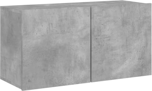 vidaXL TV-Wandschrank Betongrau 80x30x41 cm