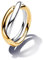 PANDORA Essence Bicolor Verschlungene Bänder Ring aus Sterling Silber mit vergoldeter Metalllegierung, Größe: 56, 163262C00-56
