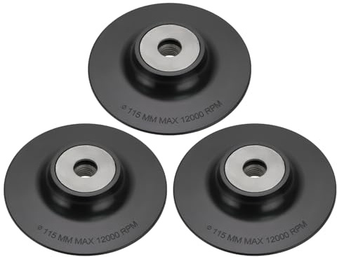 SG Store 3pcs Plastic Angle Grinder Backing Pad 115mm Diameter Backing Pad Compatible with M14 Internal Thread Disc Sander Angle Grinder