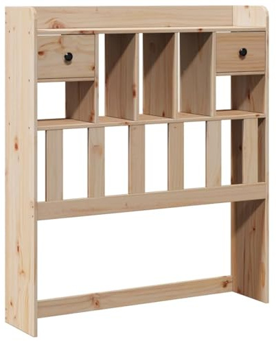 vidaXL Cabecero con almacenaje 90 cm Madera Maciza de Pino