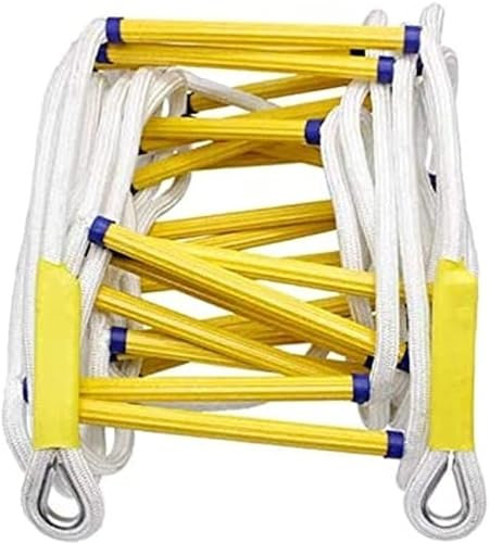 LKYLGYU Fluchtleiter, Nylon-Strickleiter, Fluchtseilleiter, Rettungsleiter, Feuerleiter für Notflucht, Katastrophen, Evakuierung und Wandreparatur usw. (Größe: 35 m) (Größe: 10 m)