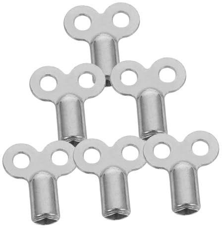 SHINEOFI 6pcs Radiator Air Vent Keys Square 5x5mm Extended Radiator Bleed Keys for Heating System Maintenance Plumbers Utility Tool Set for Bleeding