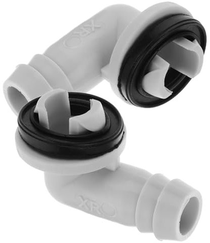 POPETPOP Drain Hose Connector Fitting Plastic Elbow Design 2pcs Weather Resistant with 15mm Buckle Distance for Air Conditioner Supplies for Office and Hotel Condensate Hose