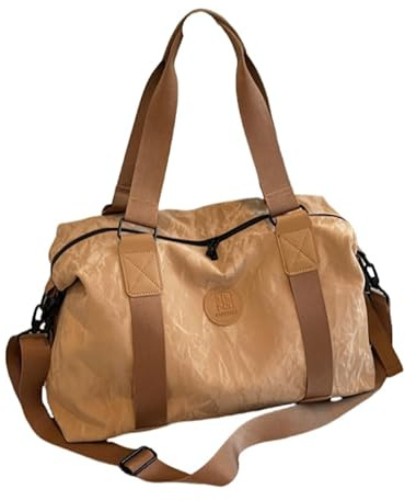 Sporttasche Für Damen Herren, Reisetasche Mit Nassfach, Weekender Tasche Handgepäck Trainingstasche Fitnesstasche, Gym Bag Reisetasche Wasserdicht Schwimmtasche (Khaki)