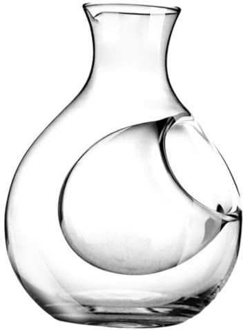 SAFIGLE Decantador de Vino Transparente Distribuidor de Vino de Cristal para Bar y Hogar Botella para Whiskey Práctico y Elegante para Restaurantes y Hoteles