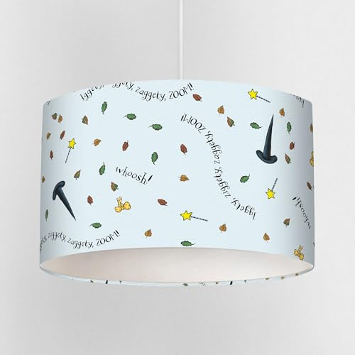 Room on the Broom Lampshade – Officially Licensed Children’s Ceiling or Table Lamp Shade – Handmade in the UK – Woodland Nursery Light