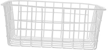VANZACK Panier de Rangement Facile à Déplacer en Fil de Fer Blanc pour Congélateur Conteneur Alimentaire pour Fruits et Snacks à Domicile