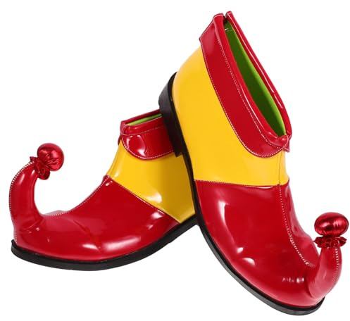 ifundom Zapatos De para Halloween Botas De Coloridas Accesorios De Fiesta para Disfraz Zapatos De PU para Cosplay