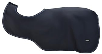 4Horses Ausreitdecke Livorno, wärmende Nierendecke aus softshellähnlichem Material, Fleece-Lining, Schutz für kühle Ausritte