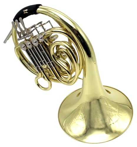 Anfänger-Waldhorn Doppelreihiges B Horn goldlackiert