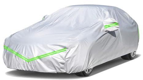 Auto Abdeckplane Vollgarage für VW Polo Hatchback (2001-2025), Autoabdeckung Winter, Winddicht Staubdicht Schneedicht UV Schutz Outdoor multifunktionaler Schutz