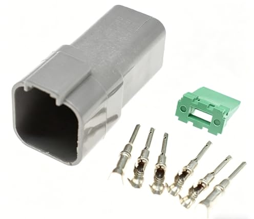 1-20 Set Serie 6 Pin Maschio Femmina Cavo elettrico Connettore impermeabile Spina DT06-6S DT04-6P 22-16AWG(Male set,5Sets)