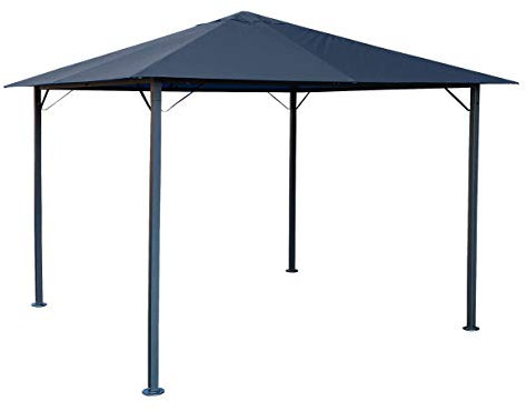 QUICK STAR Metall Garten Pavillon Nizza 3x3m Antik Partyzelt Grau RAL 7012