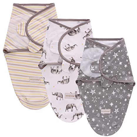 3er Pack Baby Pucktücher Pucksack Pucktuch Puckschlafsack für Junge Mädchen Unisex Neugeboren 0-3 3-6 Monate