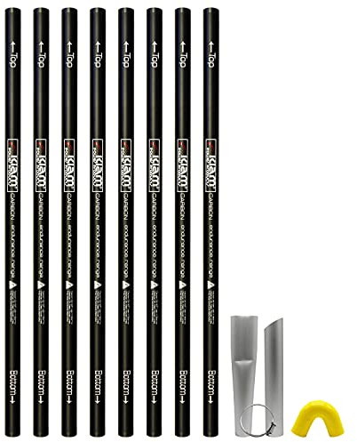 Equip2clean Gutter Cleaner Carbon Fibre Push-Fit Cleaning Pole Kit, Lightweight Modular System Designed for Use with Gutter Vacuum Equipment for Wet and Dry Elevated Exterior Cleaning Tasks, 32ft