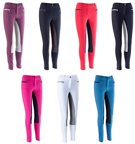 RL24 Kinder Reithose Vollbesatz BASICLINE dunkelblau/dunkelblau 104