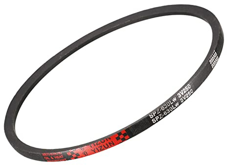 QUARKZMAN 630mm Paso Longitud SPZ630 Transmisión Trapezoidal Correa Negro
